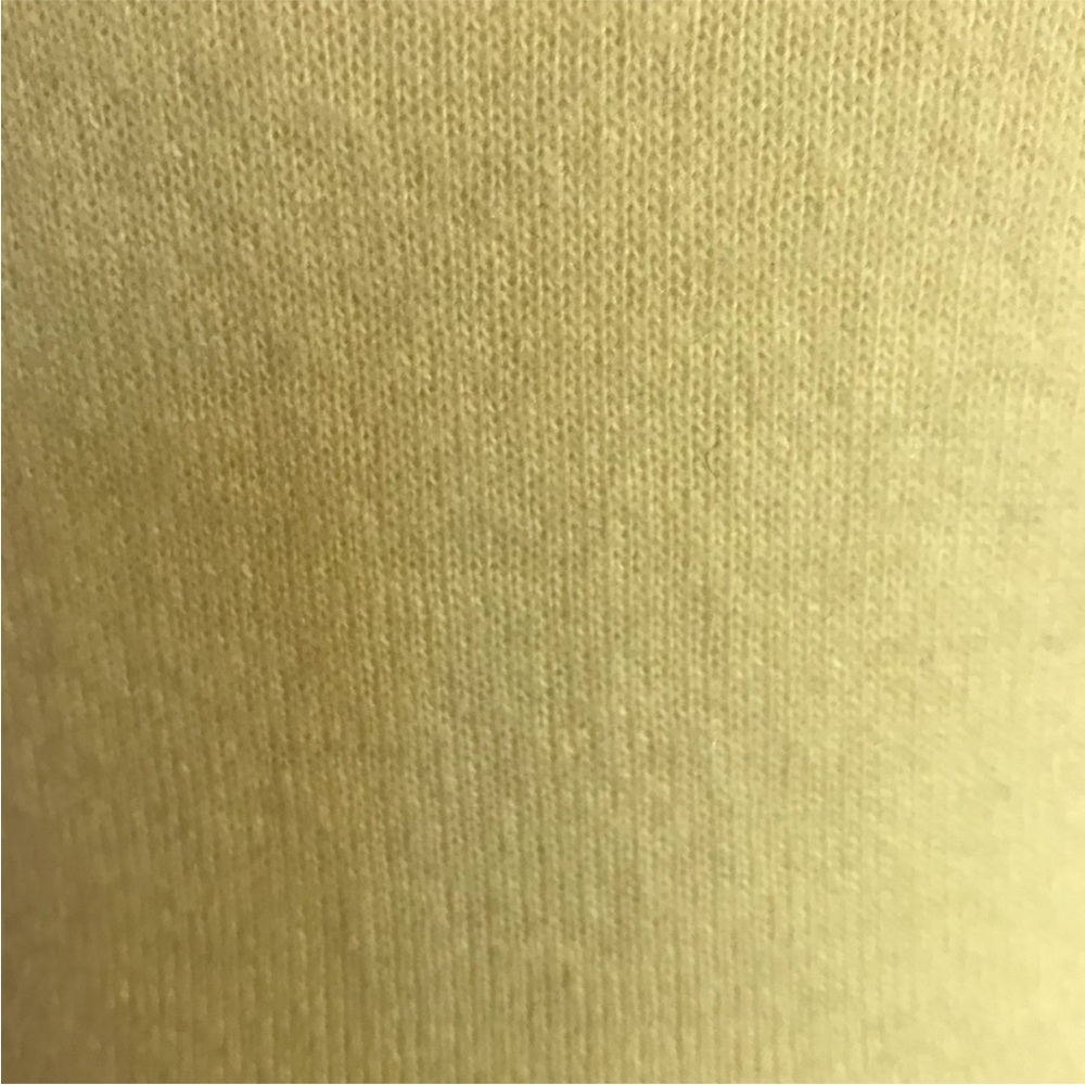 VNTG 100% Pure Cashmere Marilyn Monroe Style Soft Yellow Short Sleeve Top S - Picture 2 of 8